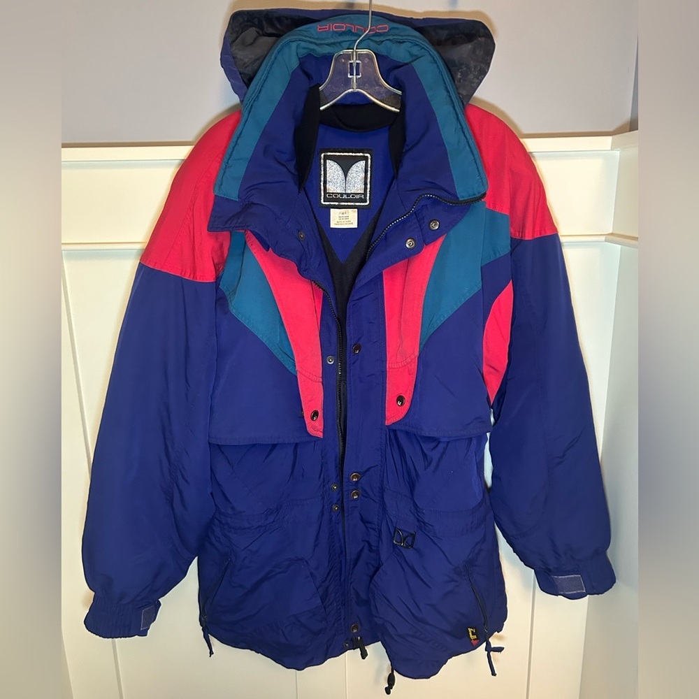 Vintage 90's Couloir multi colour ski jacket